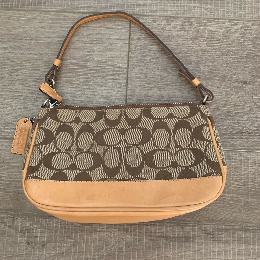 Coach purse, small bag, tan/brown